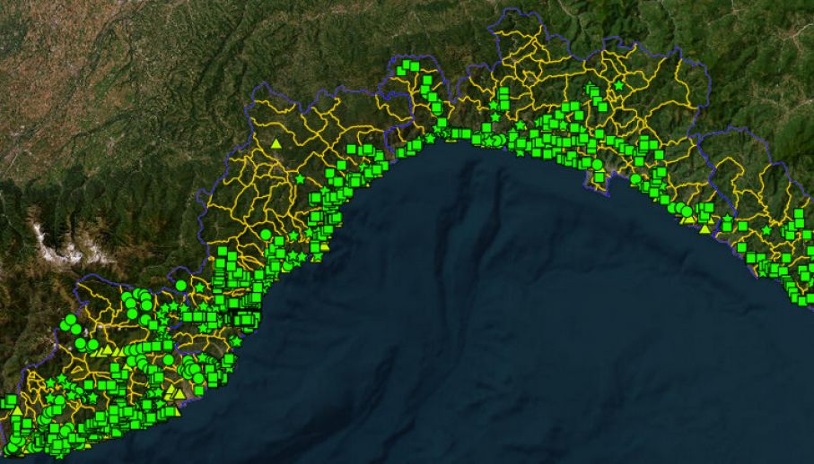 Punti di monitoraggio Xylella fastidiosa